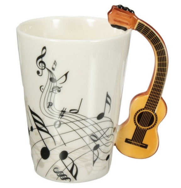 Guitar Ceramic Coffee Tea Cup