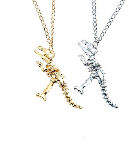 Dinosaur Skeleton Pendant Necklace
