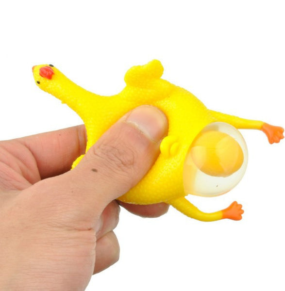 Tricky Chicken Laying Egg