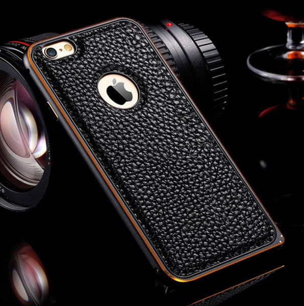Lychee Skin Genuine Leather Case
