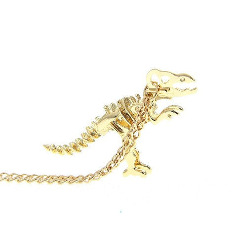 Dinosaur Skeleton Pendant Necklace