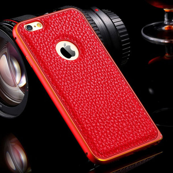 Lychee Skin Genuine Leather Case