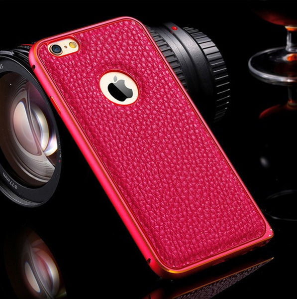 Lychee Skin Genuine Leather Case