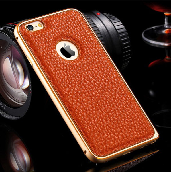 Lychee Skin Genuine Leather Case