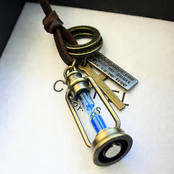 Leather Long Chain Necklaces