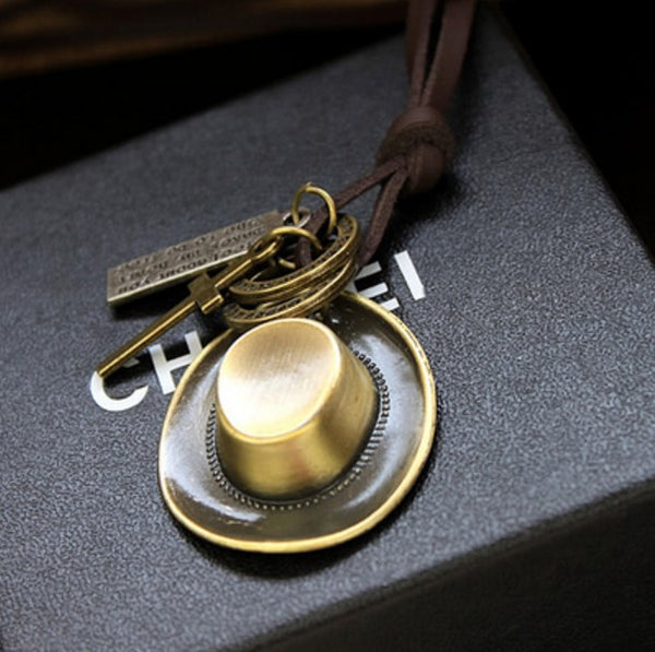 Leather Long Chain Necklaces