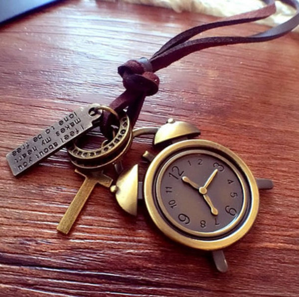 Leather Long Chain Necklaces